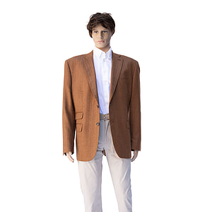 Herencolbert visgraat cognac mt 48-54