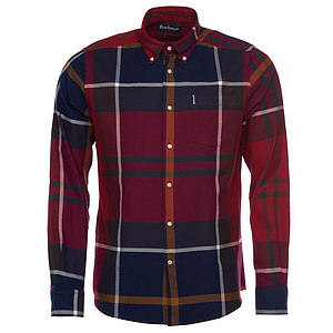 Herenshirt Dunoon tailored fit Red