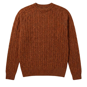 Herentrui All over cable crew Neck Whisky