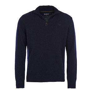 Herentrui Essential lambswool half zip navy