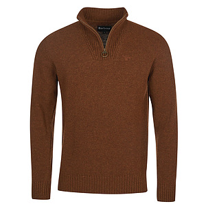 Herentrui Essential lambswool half zip sandstone