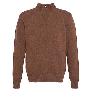 Herentrui Essential lambswool half zip sandstone