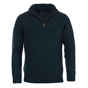 Herentrui Essential lambswool half zip seaweed