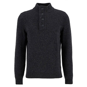Herentrui Patch Half Zip charcoal