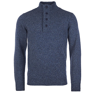 Herentrui Patch Half Zip Inky Blue