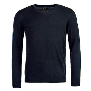 Herentrui Pima cotton V neck navy