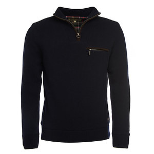 Herenvest Ayton half zip navy