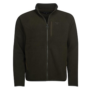 Herenvest Essential Fleece zip though forest