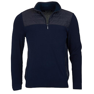 Herenvest Lundy half zip navy