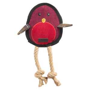 Honden speeltje Christmas Robin Brown/red