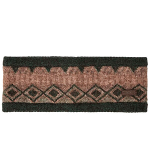 Hoofdband Drumroe Fair Isle Olive Multi
