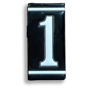 Huisnummer Zwart Wit - 1