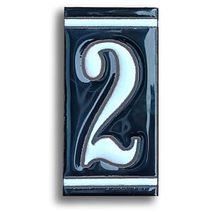 Huisnummer Zwart Wit - 2