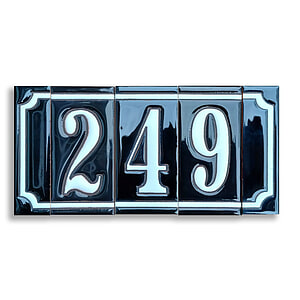 Huisnummer Zwart Wit - 3