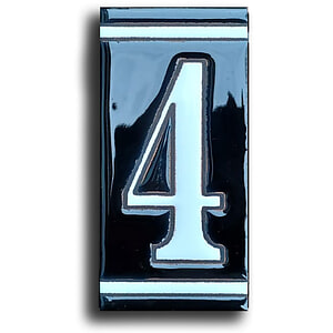 Huisnummer Zwart Wit - 4