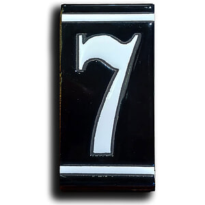 Huisnummer Zwart Wit - 7