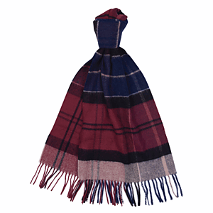 Inverness tartan scarf Cordovan