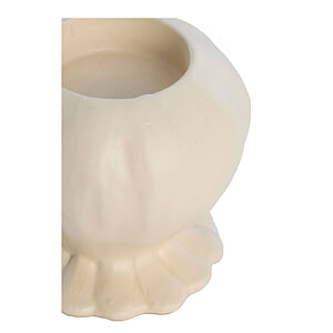 Kaarsenhouder Rewa keramiek creme s