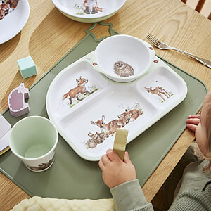 Kids Devided Plate & Bowl Set