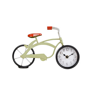 Klok vintage bike groen