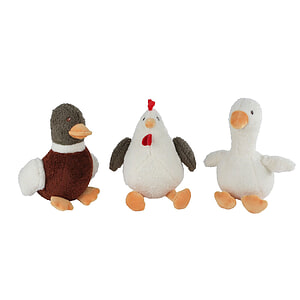 Knuffel Eend, Kip, Gans 22cm