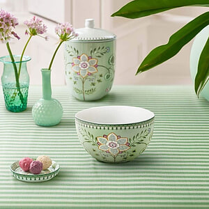 Kom Lily & Lotus Groen Bloem 18cm