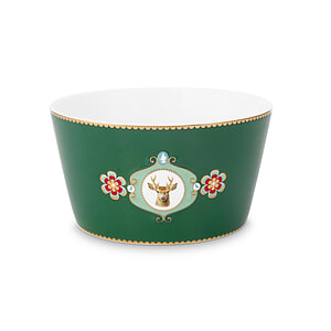Kom Love Birds Medallion Deer Dark Green 