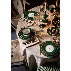 Kom Love Birds Medallion Deer Dark Green 
