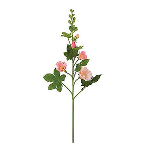 Kunstbloem Alcea Roze L