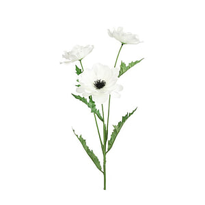 Kunstbloem Anemone Wit