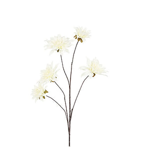 Kunstbloem Beau Dahlia elegans Wit