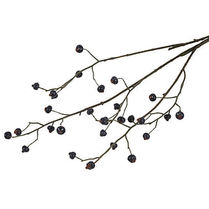 Kunstbloem Bes ilex zwarten open S