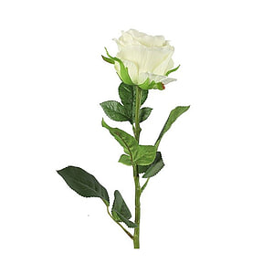 Kunstbloem Bloem Rosa Wit 