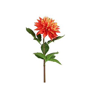 Kunstbloem Dahlia Geel/ Oranje S