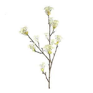 Kunstbloem Knop Cornus mas wit L