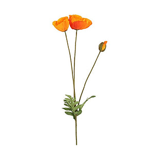 Kunstbloem Papaver oranje
