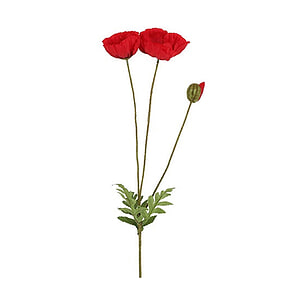 Kunstbloem Papaver Rood