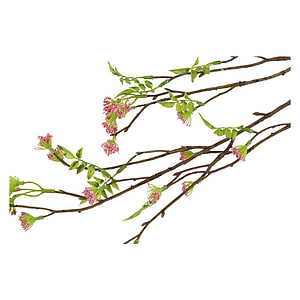 Kunstbloem Sambucus XL Donker roze