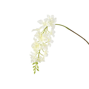 Kunstbloem Wisteria wit L