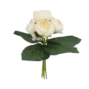 Kunstboeket Peony Wit