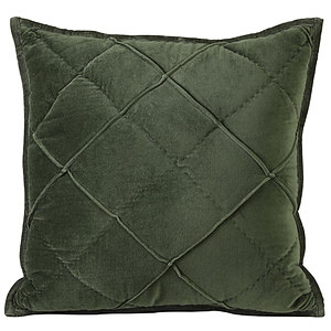 Kussen Diamond velvet olive