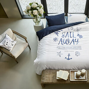 Kussen Riviera Maison Sail Away Blue 45x45