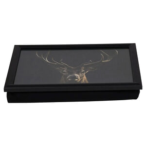 Laptray zwart edelhert