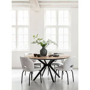 Memphis eettafel rond 160cm