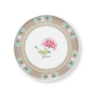 Mini Cake Tray blushing birds Khaki 21cm