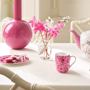 Mok S Jolie Flowers Roze 145ml