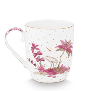 Mok S Jolie stippen goud Roze 145ml