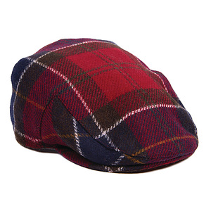 Moons Tweed Cap Rood Tartan