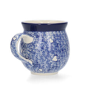 Mug Farmer 370ml  - White Hearts