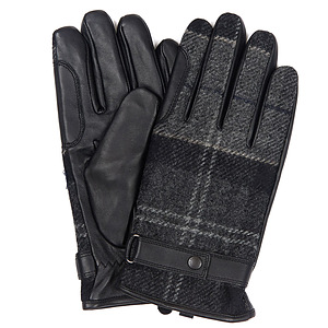 Newbrough black/grey Tartan handschoen heren